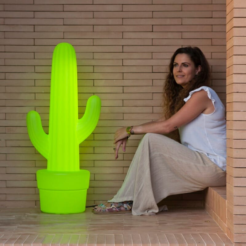 Lámpara Decorativa Kaktus 100 Verde Lima